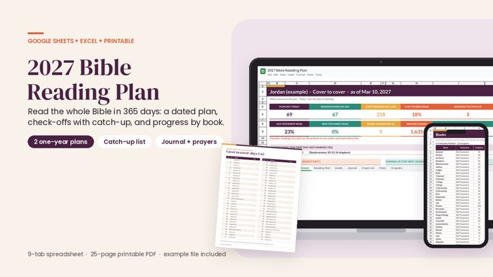 2027 Bible Reading Plan cover