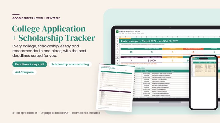 College Application Tracker cover