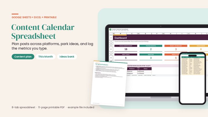Content Calendar cover