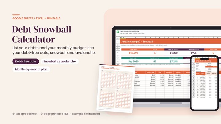 Debt Snowball Calculator cover