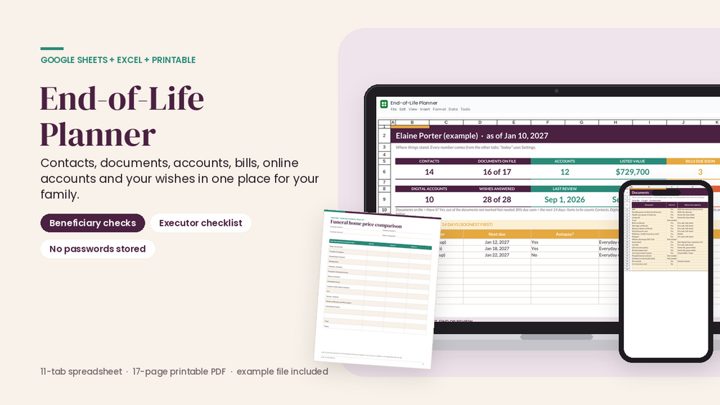 End-of-Life Planner cover