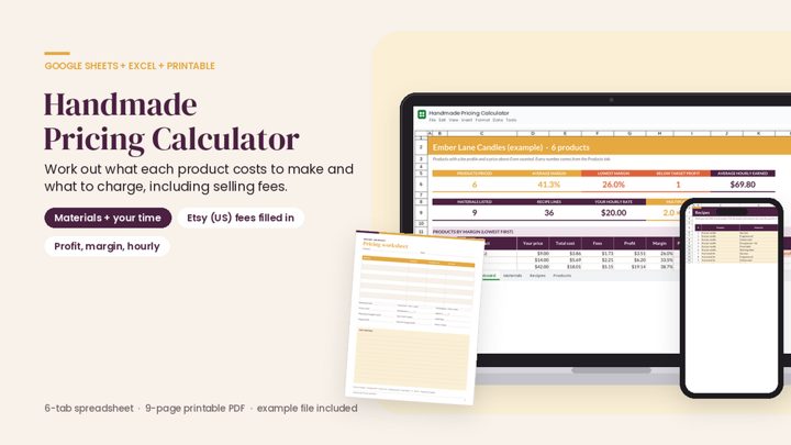 Handmade Pricing Calculator cover