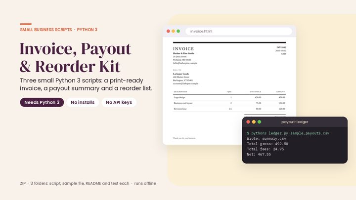 Small Business Scripts Kit cover
