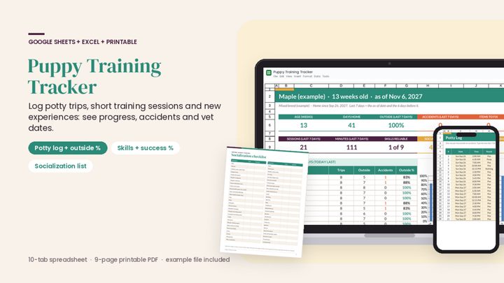 Puppy Training Tracker cover
