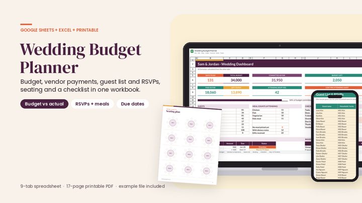 Wedding Budget Planner cover